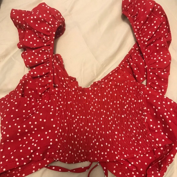 Cropped polka dot top - Picture 4 of 4